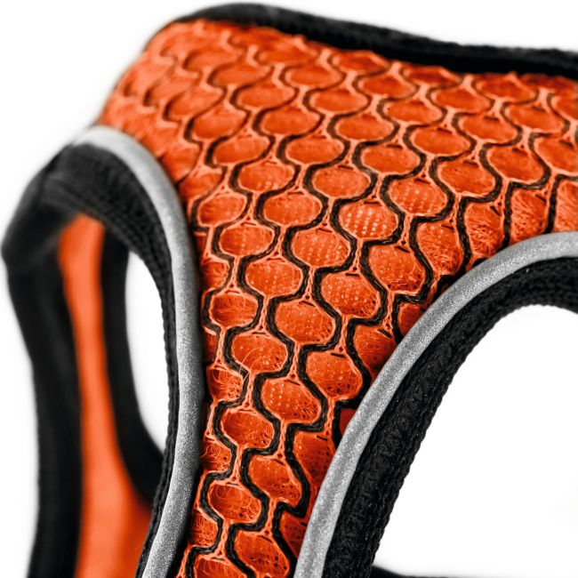 Hunter шлейка для собак Hilo Comfort 33-36 см, сетчатый текстиль, оранжевая Hunter шлейка для собак Hilo Comfort 33-36 см, сетчатый текстиль, оранжевая