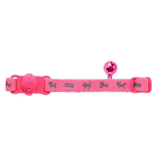 Hunter Smart ошейник для кошек Neon нейлон розовый