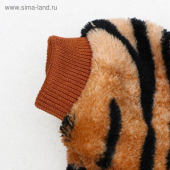 Куртка "Тигрёнок" с капюшоном, размер L (ДС 35 см, ОГ 45 см, ОШ 35 см)