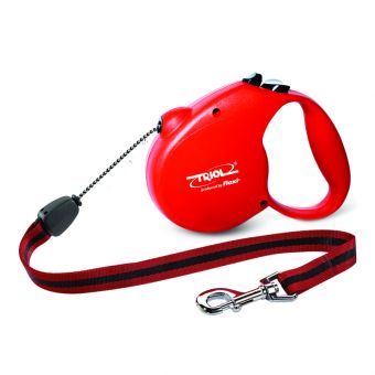 Поводок-рулетка Flexi Standard Red S 5м до 12кг, трос