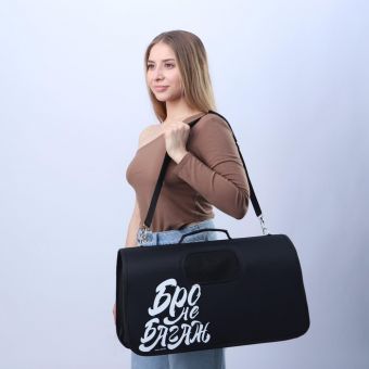 Сумка-переноска раскладная, каркасная «Бро не багаж» 52x22x29 см Сумка-переноска раскладная, каркасная «Бро не багаж» 52x22x29 см