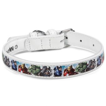 Ошейник кожаный Marvel Мстители, размер M (ширина 20 мм, длина 300-390мм) Ошейник кожаный Marvel Мстители, размер M (ширина 20 мм, длина 300-390мм)