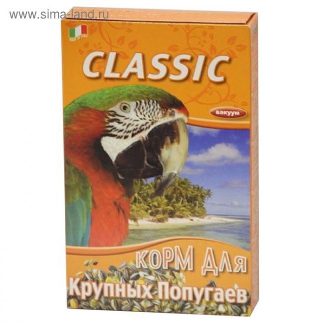 Корм FIORY Classic для крупных попугаев, 600 г.