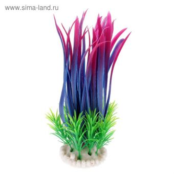Островок с растениями искусственными для аквариума, 14 х 9 х 20 см Островок с растениями искусственными для аквариума, 14 х 9 х 20 см