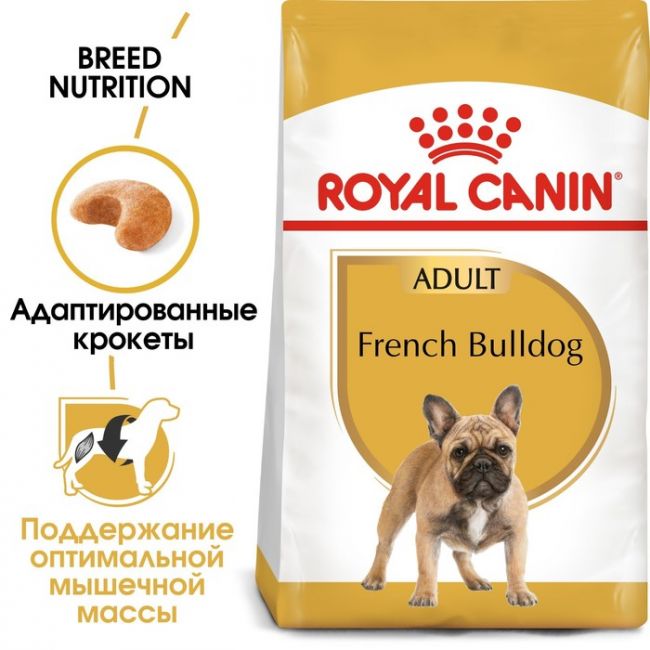 Сухой корм RC French Bulldog Adult для французского бульдога, 9 кг