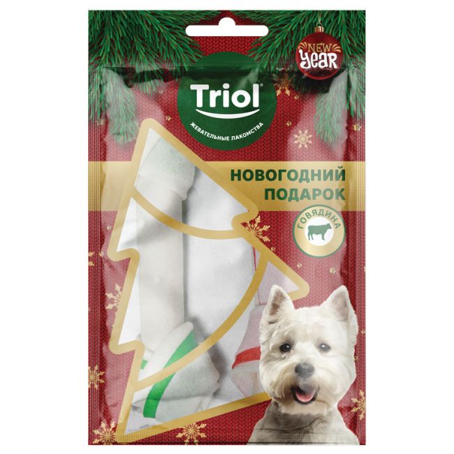 Лакомство для собак NEW YEAR "Подарочные косточки", 60г