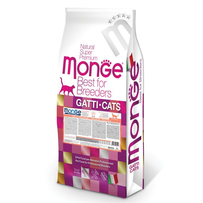 Сухой корм Monge Cat PFB Speciality Line Monoprotein, для взрослых кошек, из лосося 10 кг