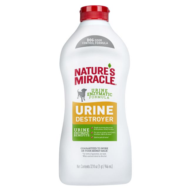 Уничтожитель пятен, запахов и осадка от мочи собак  Nature's Miracle Urine Destroyer 945 мл СКИДКА 40%