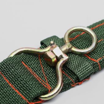 Ошейник четырехслойный с вертлюгом, 80 х 4,9 см, ОШ 64-74 см, полиэстер, зелёный Ошейник четырехслойный с вертлюгом, 80 х 4,9 см, ОШ 64-74 см, полиэстер, зелёный