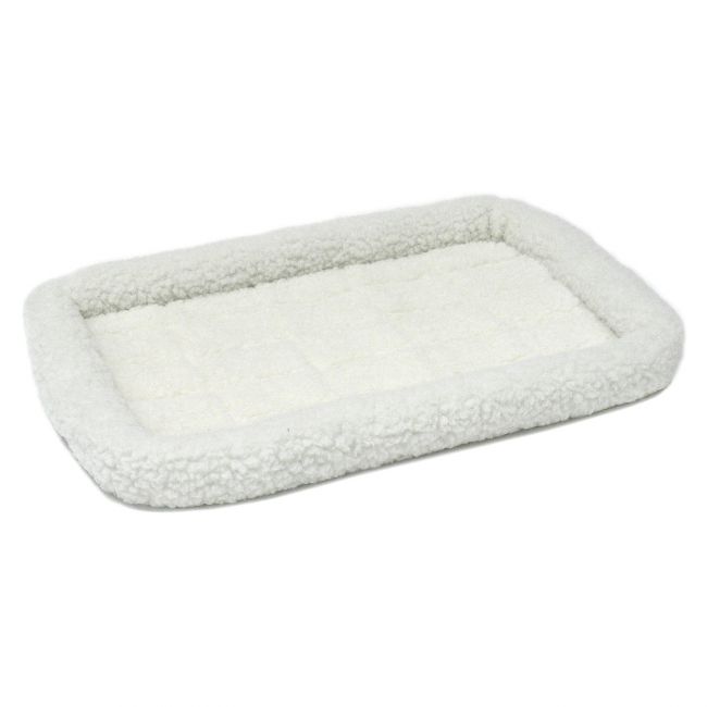 Лежанка MidWest Pet Bed для собак и кошек флисовая 77х52 см, белая