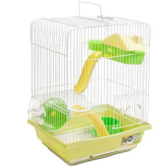 Клетка YD128 для мелких животных, эмаль, оливковая, 300*230*410мм Клетка YD128 для мелких животных, эмаль, оливковая, 300*230*410мм