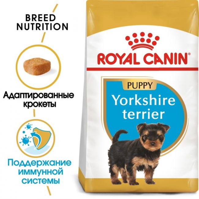 Сухой корм RC Yorkshire Terrier Junior для щенков йоркширского терьера, 500 г