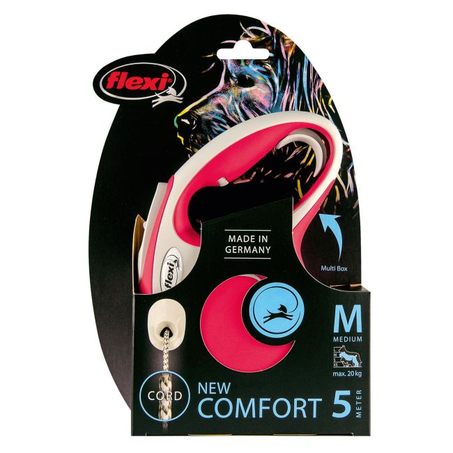 flexi рулетка NEW LINE Comfort М (до 20 кг) трос 5 м серый/красный flexi рулетка NEW LINE Comfort М (до 20 кг) трос 5 м серый/красный