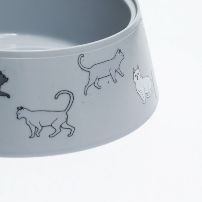 Миска "Cats" 0,3л, 14,5 x 14,5 x 4 см, серая Миска "Cats" 0,3л, 14,5 x 14,5 x 4 см, серая