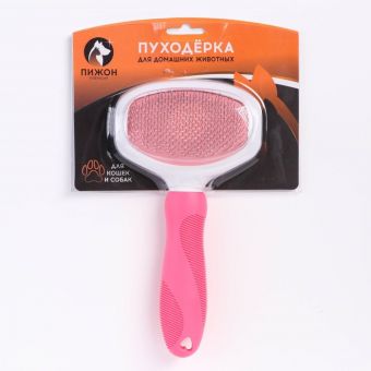 Пуходерка Пижон Premium с силиконовой ручкой, с каплями, 9,8 х 18,5 см, розовая Пуходерка Пижон Premium с силиконовой ручкой, с каплями, 9,8 х 18,5 см, розовая