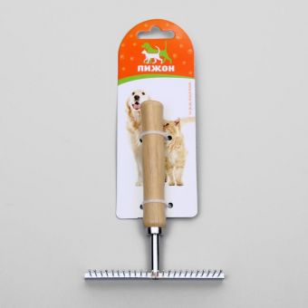 Расчёска-грабли Wood с деревянной ручкой, 13 х 9,5 см Расчёска-грабли Wood с деревянной ручкой, 13 х 9,5 см