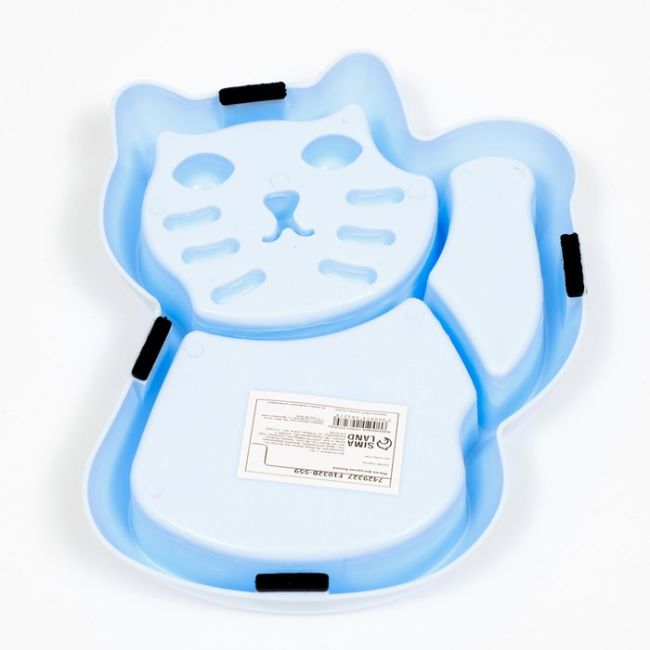 Миска фигурная "Кошка"15,5×19,2×3,5 см, голубая Миска фигурная "Кошка"15,5×19,2×3,5 см, голубая
