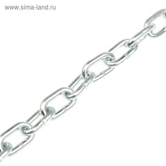 Цепь привязочная с коротким звеном, 19 х 4 мм, длина 3 м
