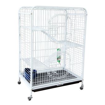 Клетка C2-1W для мелких животных, белая, 640*435*925мм Клетка C2-1W для мелких животных, белая, 640*435*925мм