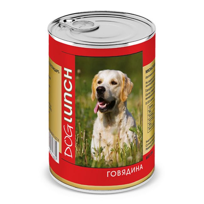 ДОГ ЛАНЧ консервы д/собак Говядина в желе 410гр*12
