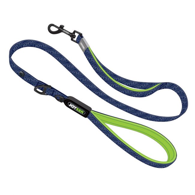 Поводок для собак JOYSER Walk Base Leash XL синий с зеленым, 2,5x120 см