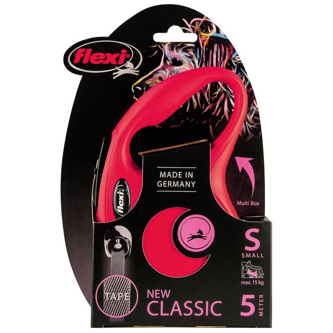 flexi рулетка New Classic S (до 15 кг) 5 м лента красная flexi рулетка New Classic S (до 15 кг) 5 м лента красная