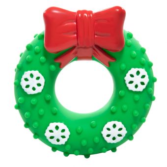 Игрушка для собак "Рождественский венок", 120мм, серия NEW YEAR Игрушка для собак "Рождественский венок", 120мм, серия NEW YEAR