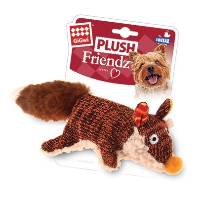 75385 Игрушка для собак Лиса с пищалкой 9см, серия PLUSH FRIENDZ