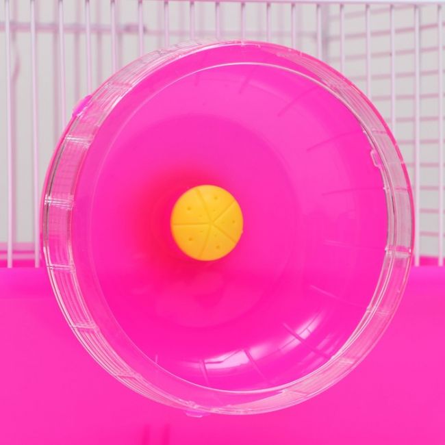 Клетка для грызунов, 27.5 х 21 х 28 см, розовая