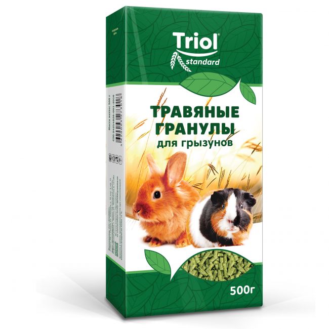 Корм для грызунов "Травяные гранулы", 500г, Тriol Standard Корм для грызунов "Травяные гранулы", 500г, Тriol Standard
