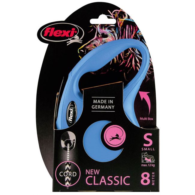 flexi рулетка New Classic S (до 12 кг) 8 м трос синяя flexi рулетка New Classic S (до 12 кг) 8 м трос синяя