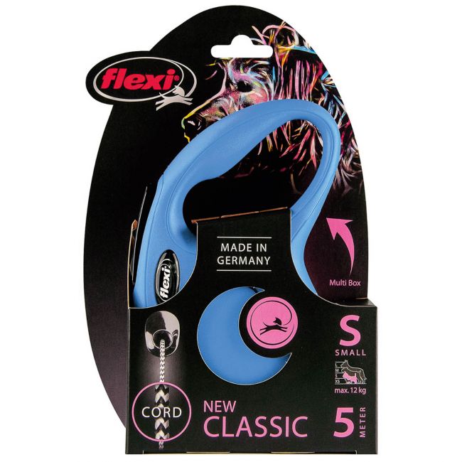 flexi рулетка New Classic S (до 12 кг) 5 м трос синяя flexi рулетка New Classic S (до 12 кг) 5 м трос синяя