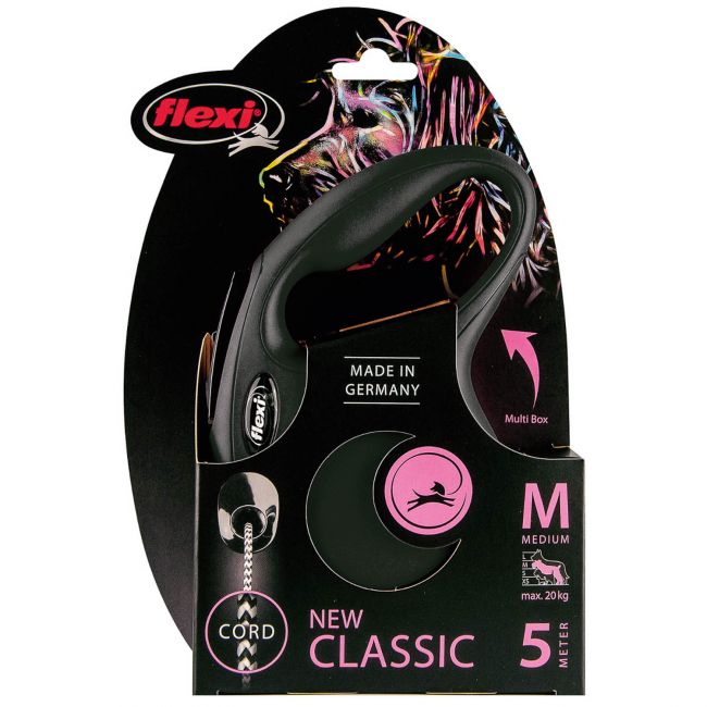 flexi рулетка New Classic M (до 20 кг) 5 м трос черная flexi рулетка New Classic M (до 20 кг) 5 м трос черная