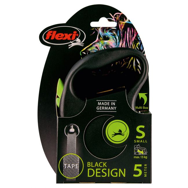 flexi рулетка Black Design S (до 15 кг) 5 м лента черный/зеленый flexi рулетка Black Design S (до 15 кг) 5 м лента черный/зеленый