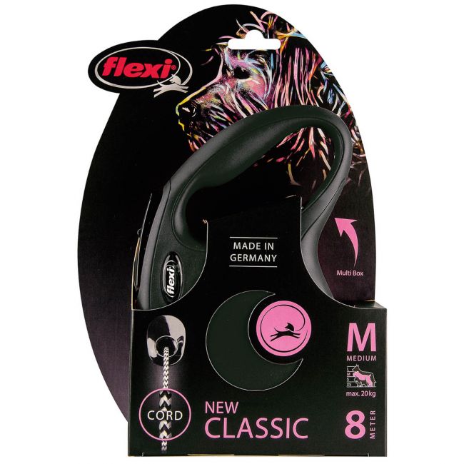 flexi рулетка New Classic M (до 20 кг) 8 м трос черная flexi рулетка New Classic M (до 20 кг) 8 м трос черная