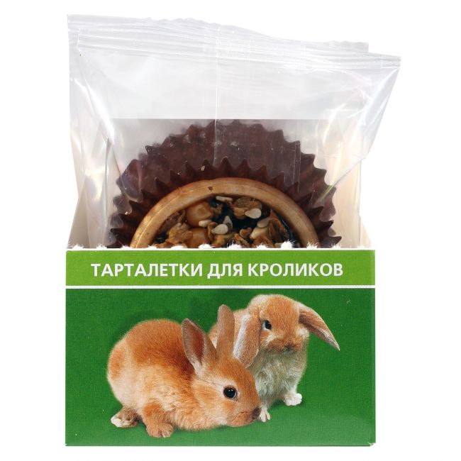 Лакомство TiTBiT Тарталетки с яблоком и манго для кроликов 64 г