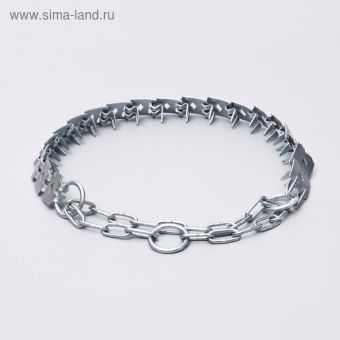 Ошейник строгий пластинчатый, цинк, 60 х 2,7 см