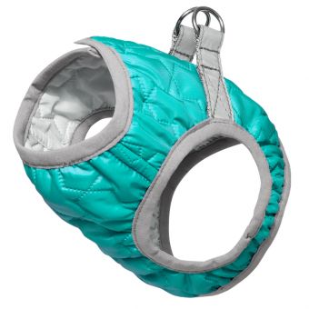 Шлейка-жилетка мягкая утепленная бирюзовая M, обхват груди 400-450мм Шлейка-жилетка мягкая утепленная бирюзовая M, обхват груди 400-450мм