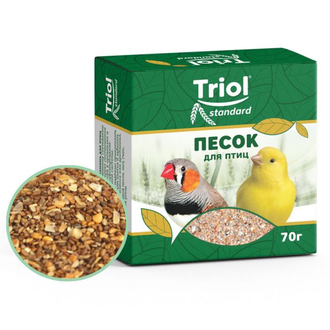 Песок-минеральная подкормка для птиц, 70г, Triol Standard Песок-минеральная подкормка для птиц, 70г, Triol Standard