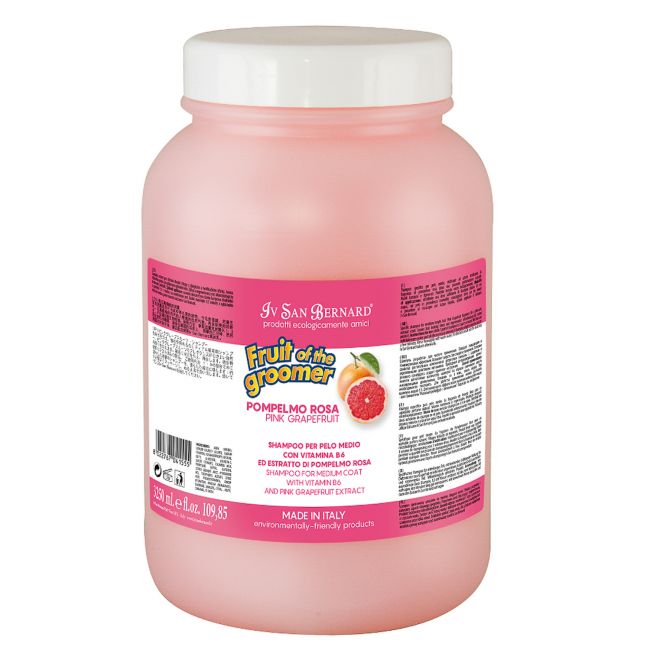 ISB Fruit of the Groomer Pink Grapefruit Шампунь для шерсти средней длины с витаминами 3,25 л ISB Fruit of the Groomer Pink Grapefruit Шампунь для шерсти средней длины с витаминами 3,25 л