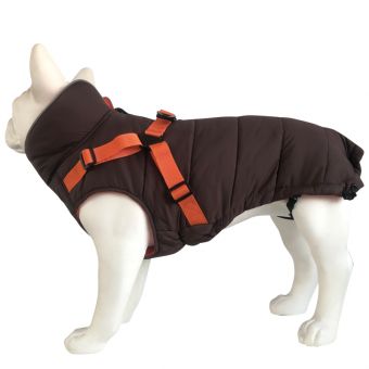 Попона утепленная со шлейкой "Active" 3XL, коричневая, размер 50см, серия OUTDOOR Попона утепленная со шлейкой "Active" 3XL, коричневая, размер 50см, серия OUTDOOR
