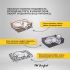 Лежанка Pet Comfort для собак очень крупных пород, Golf Vita 01, размер XL 105х120 см, серый