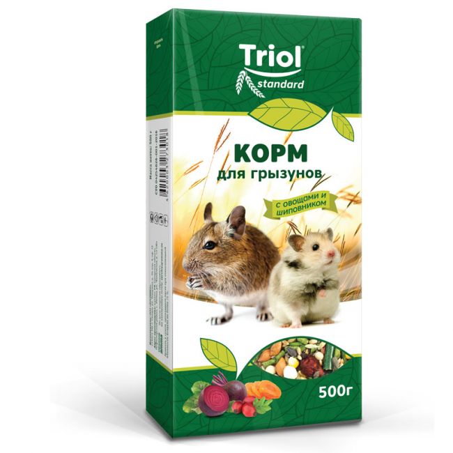 Корм для грызунов с овощами и шиповником, 500г, Тriol Standard Корм для грызунов с овощами и шиповником, 500г, Тriol Standard