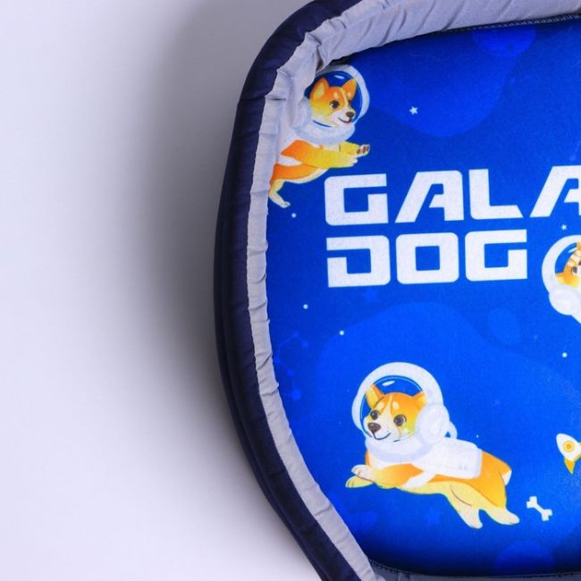 Лежанка овальная Galaxy dog, 43 х 32 х 9.5 см