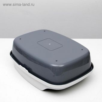 Туалет "Айша" М с бортом 53 х 39 х 21 см, серый Туалет "Айша" М с бортом 53 х 39 х 21 см, серый