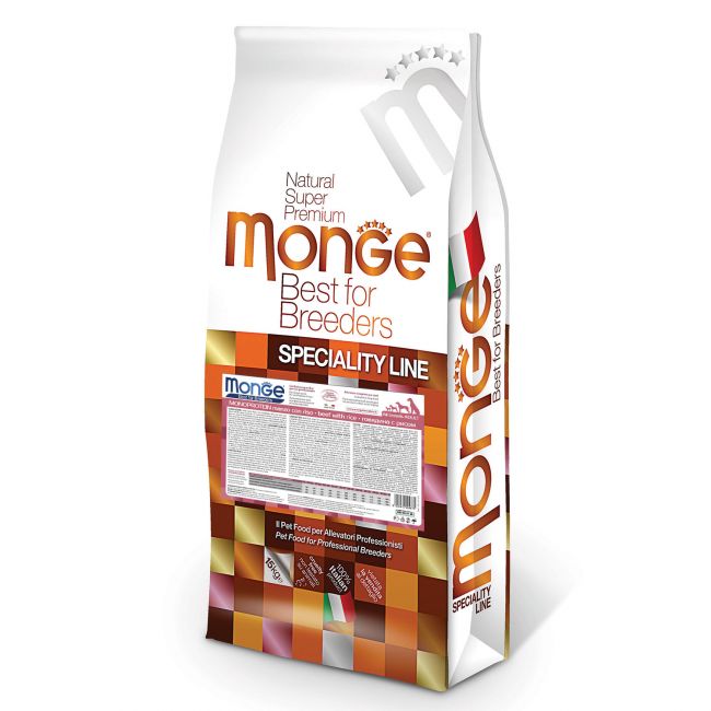 Сухой корм Monge Dog PFB Specialty Monoprotein для взрослых собак всех пород с говядиной и рисом 15 кг Сухой корм Monge Dog PFB Specialty Monoprotein для взрослых собак всех пород с говядиной и рисом 15 кг