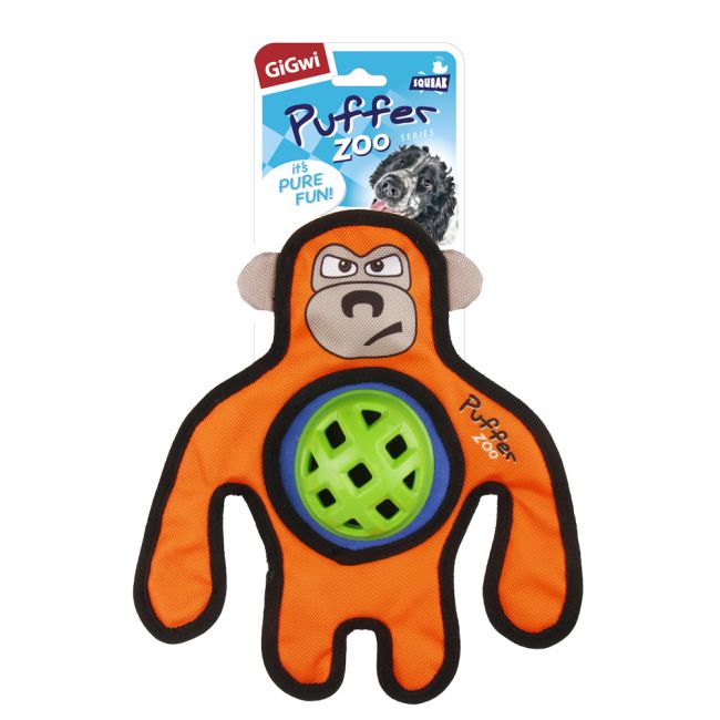 75534 Игрушка для собак Обезьяна с пищалкой 26см, серия PUFFER ZOO