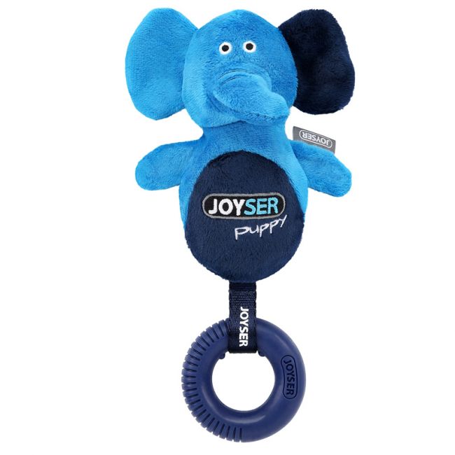 Игрушка для собак JOYSER Puppy Слоник с резиновым кольцом и пищалкой S/M голубой, 21 см Игрушка для собак JOYSER Puppy Слоник с резиновым кольцом и пищалкой S/M голубой, 21 см