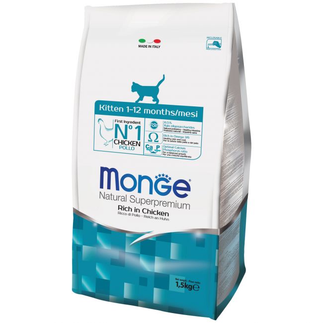 Сухой корм Monge Cat Daily Line для котят и беременных кошек, из курицы 1,5 кг Сухой корм Monge Cat Daily Line для котят и беременных кошек, из курицы 1,5 кг