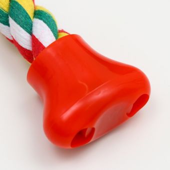 Игрушка канатная "Часы" малая, 60 г, до 16 см, белая/красная/зелёная/жёлтая Игрушка канатная "Часы" малая, 60 г, до 16 см, белая/красная/зелёная/жёлтая